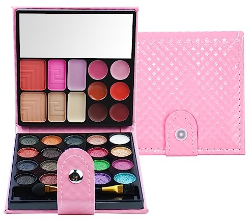 PhantomSky 32 Colori Palette Ombretti Cosmetico Tavolozza per Trucco Occhi con Correttore e Blush e Rossetti #4 - Perfetto per l'uso quotidiano e professionale