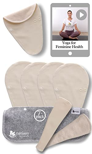 Öko STRING Slipeinlagen waschbar aus bio Baumwolle (tanga, 7er-Pack); dünne hochtemperatur-waschbare Slipeinlage Damen & Mädchen MADE IN EU; 100% Atmungsaktiv (kein PUL/TPU) für täglichen Ausfluss