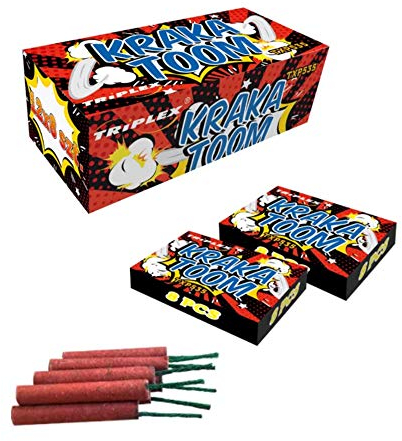 h2i Kraka Toom Minikracher | 96 Teile | Party Spaß für Klein & Groß I für Silvester, Halloween & Party Mitbringsel | Kinder & Jugendfeuerwerk | Ganzjahresfeuerwerk Kat. F1