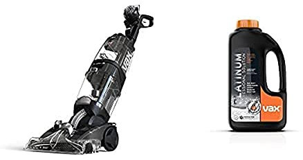 Vax ECB1SPV1 Platinum Power Max Carpet Cleaner, Black with 1-9-139136 Platinum Professional Carpet Cleaner Solution, 1.5 L