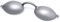 Covha Silberfarbene Solarium UV-Schutzbrille mit Silikonband, Augenschutz zur Augapfelabdeckung im Solarium oder am Strand, Vollrand, Silikon, Silber, Vintage, Unisex, 1 Stück