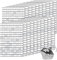 WOOLUCK® 20 Rollen 3000 Stücke selbstklebend mini Spiegel,Mosaik Spiegelfliesen Aufkleber Glas 10 x 10 mm für Discokugel Basteln,DIY Küche Badezimmer KTV