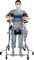 FUYAO Aufrechter Lauflernwagen für Senioren mit Sitz - Hemiplegie Rehabilitation Stehgestell Erwachsene Tragbarer Walker Gehhilfe - Idealer medizinischer Walker für Behinderte (150-180cm)
