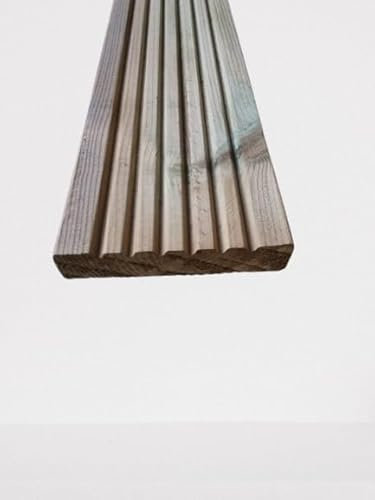 Redwood Timber Decking Boards A Grade Quality 28mm Thick x 120mm Wide x 1.5m Long Treated Garden Decking Boards (2)