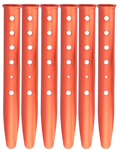 Zeltpfahl, 6 Stück, U-förmiger Zeltnagel, Aluminiumlegierung, Camping, Strand, Sandhering, Zeltnagel, Zeltzubehör mit Kleiner Größe und geringem Gewicht für Zeltzubehör