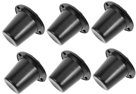 Toyvian 6 Pièces Décorations Funéraires avec Support De Fleurs en Plastique Vases Funéraires pour Cimetière Pots Commémoratifs Vase De Cimetière pour Fleurs Enterrées Noir