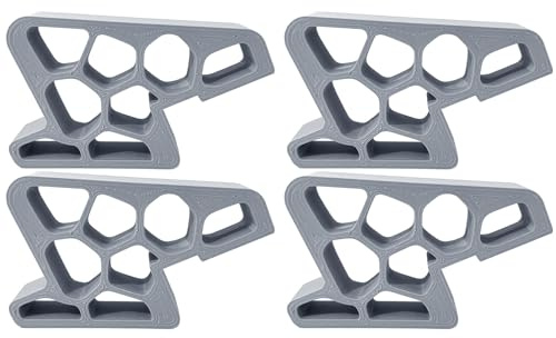 Window Stoppers - 4 Pack Doorstoppers | Multi-Functional Wedges | Window Clamps | Convenient Door Hooks | Hand Stop Keep Doors and Win-dows Open with Easy | Home and Offices Accessories (Grey)
