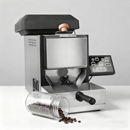Torréfacteur de café Professionnel, torréfacteur électrique pour Grains de café 300 g, torréfacteur Automatique pour Usage Domestique, poêle antiadhésive, Chauffage Uniforme