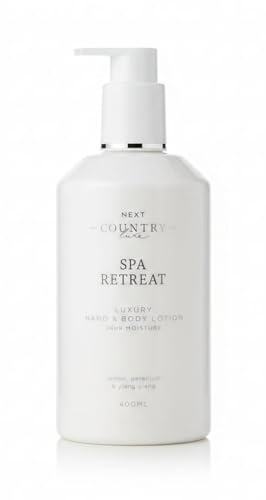 Nēxt Country | Luxe Spa Retreat Luxury Hand & Body Lotion | 24HR Moisture with Lemon, Geranium & Ylang-Ylang | 400mL