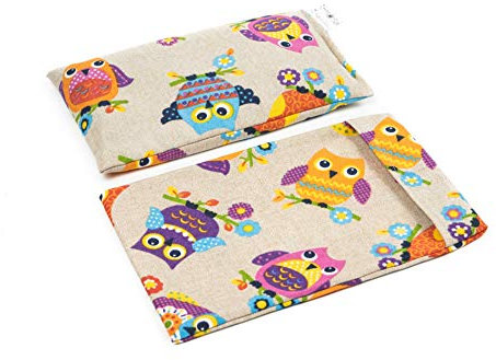 TERMOSAK Saco térmico de semillas de soja y lavanda, 23x14, cojín térmico microondas/congelador, compresa calor/frío, alta duración de producto. (001, 23x14+Funda)