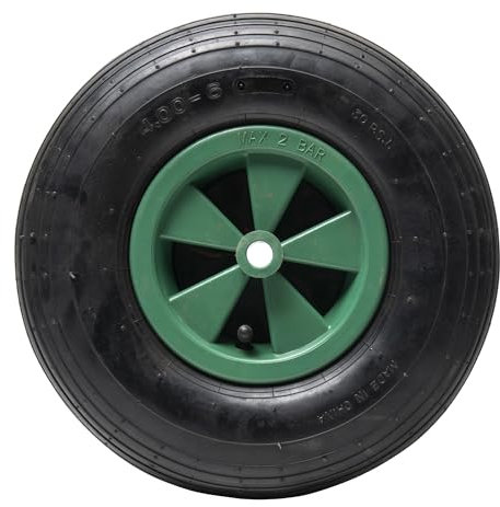 Roue gonflable verte WERKA PRO 325x85 Alésage 16mm