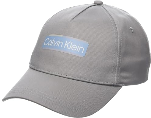 Calvin Klein Layered Logo BB Cap Grey Fog
