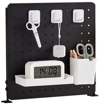 Werkzeugwand Metall-Lochwand Aufsteckbare Aufbewahrungs-Stecktafel für den Tisch, Metall-Stecktafel mit Montagehalterung, Organizer-Stecktafel für Büro-Schreibtisch, Basteltisch, Werkbank ( Color : Bl