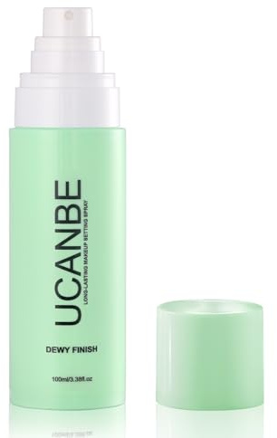 UCANBE Makeup Setting Spray, Dewy Finish Long Lasting Make Up Spray, Hydrating, Fast Drying Face Mist for Natural Glow, 3.38 fl oz