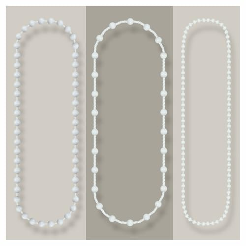 KLEMMFLEX Chaîne sans fin pour store, longueur 200 cm, blanc, 4,5 x 12 mm, compatible avec store romain, store vénitien, rideau à lamelles, store double, store plissé