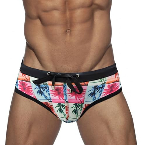 LikeJump Men Swim Briefs Swimsuits Board Surf Shorts Trunks Swimsuits Bikini Bottom