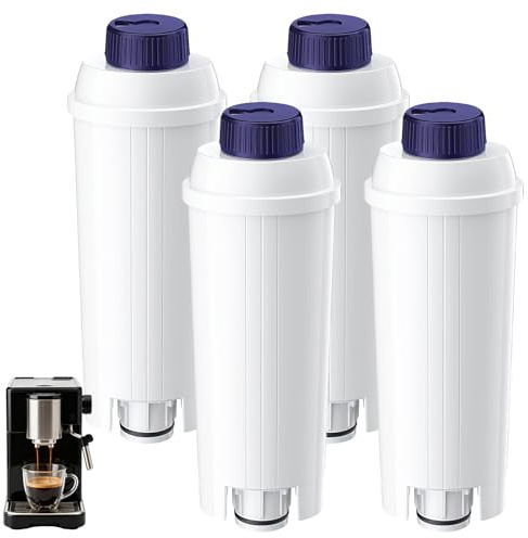 Koala Vattenfilter för kaffemaskiner, kompatibel med De Longhi/ECAM/ESAM/ETAM/BCO, 4 st