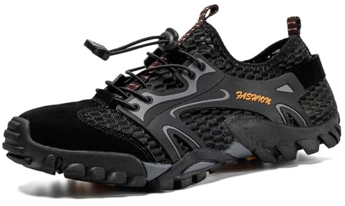 Dihou88 Chaussures Aquatiques durables pour Femmes et Hommes, séchage Rapide, Chaussures de Sport, de randonnée, Pieds Nus, en Maille avec Drainage, Baskets d'escalade, d'exercice et de Plage