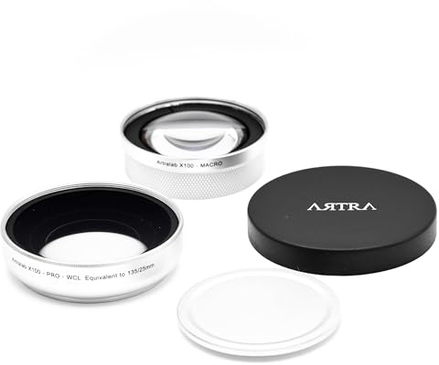 ARTRA LAB X100Pro WCL+ Marco 25mm Wide Conversion Lens Compatible Lens with Fuji X100 Silver