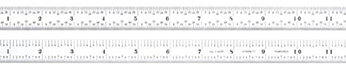 Starrett Full Flexible Steel Rule, 18 Length, 1/50 Thickness