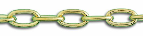 Chapuis LVBF20 Chaîne soudée forçat acier laitonne 24 kg D 2 mm L 2,5 m