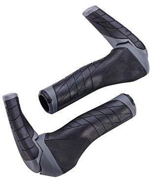 BBB Puños de Manillar de Bicicleta con Extremos de Barra de Bicicleta de 85 mm, Antideslizante, ergonómico, Gel Suave para Bicicletas urbanas de montaña, Bicicletas eléctricas, Bicicletas de montaña