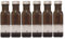 6 kleine Ölflaschen 100ml grün-braune Glasflaschen zum befüllen, inkl. 6 Etiketten