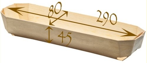 FaisTonGateau - Barquette de cuisson en bois - 100 Pani-moule Vicomte.