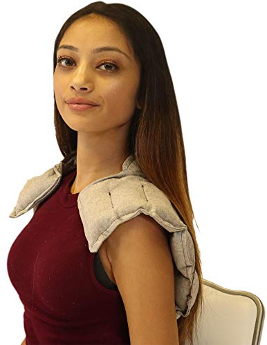 Premium Hemp Neck and Shoulder Heat Wrap - Deep Penetrating Herbal Hemp Aromatherapy Neck Wrap