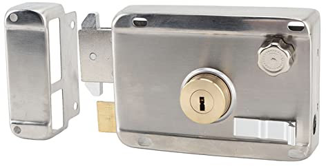 Serratura Porta Blindata, Blocca Porta Antintrusione, Serratura Antifurto di Sicurezza, Serratura Antifurto Meccanica con lo Strumento Completo della Maniglia della Porta Interna