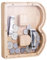 Kinsinder Wooden Letter Money Box, Personalized Letters Wooden Piggy Bank with Alphabet Stickers, Money Box for Kids Gift Home DIY Decoration (B, S)