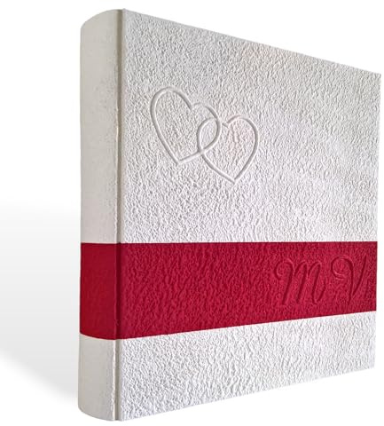 Album foto tradizionale artigianale legnoegrafite in legno e carta cotone con fascia e iniziali personalizzabili nozze MATRIMONIO- SAN VALENTINO 2026- ANNIVERSARIO