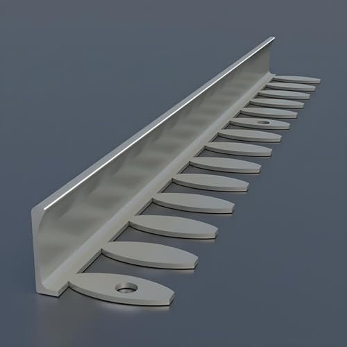 Raouoae Perfil De Junta De Baldosas 125 Cm* 2 Piezas Tira De Extremo Flexible Riel De Transición para Suelos Protección De Bordes para Baldosas Y Revestimientos De Paredes(Gray)