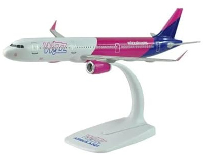Metallflugzeugmodell Harz A321 Flugzeug Modell Spielzeug Für WIZZ AIR 22cm Montage Basis Statische Airliner Souvenir Sammeln Oder Verschenken