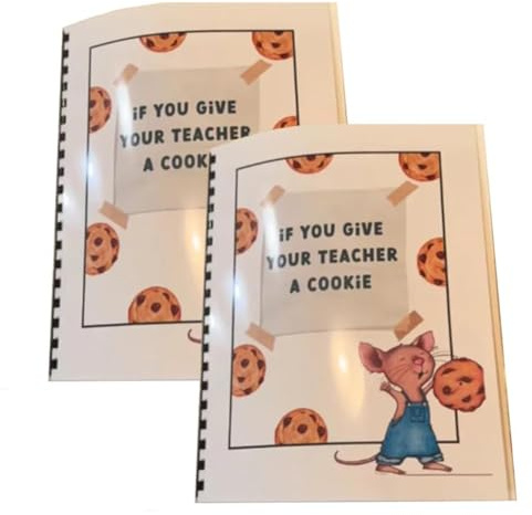 Flaroey du ger en cookie till din lärare, läraruppskattning presentbok, kreativ och omtänksam gåva till läraren, 2-delad gåva