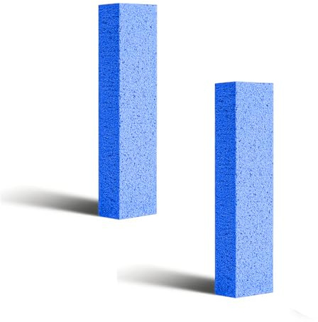 2 Pezzi Pumice Stone, Pietra di Pulizia Spazzole per Wc per Pulizia, Bastone Pomice Pulitore per Bagno, Wc, Barbecue, Cucina, Doccia, Lavandino, Bastone Pomice Pulitore per Cura dei Piedi(Blu)