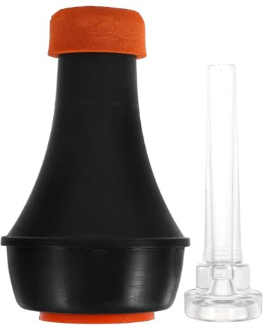NIYANGLE Silenciador Mini para Trompeta Abs Ligero, Herramienta para Silenciar Trompeta con Boquilla Transparente Estándar, Accesorio de Práctica y Reductor de Ruido para Instrumentos