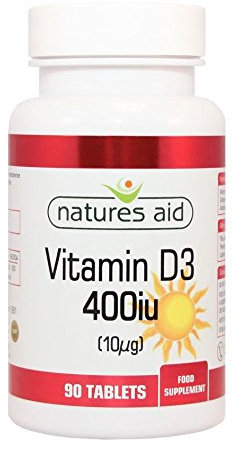 Natures Aid Vitamin D3 400iu (10ug) - 90 Tablets (Pack of 1)