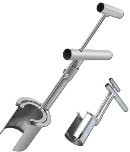 2025 Latest 6-In-1 Bulb Planter Tool: Bulb Pro Sod Plugger Tool Lawn Plug Light Weight Grass Plant Fruit Tree Seedling Transplanter Transplant Plugging Garden Flower Yard Hole Digger Handle Planting