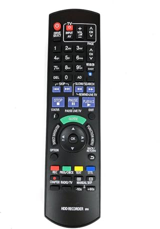 Recorder Remote For Panasonic N2QAYB000618 Genuine HDD DVD IR6 Control DMR-HW100 DMR-HW100EBK N2QAYB000615