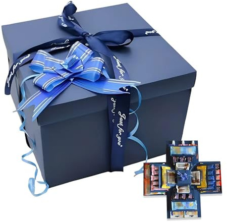 YZROHYI Caja Sorpresa Cumpleaños de 5 Capas,Caja Creativa Regalo,Cajas Explosión Sorpresa,Diy Explosion Surprise Box,DIY Cajas de Regalo Hecha a Mano,Pop Up Box para Aniversario, San Valentín