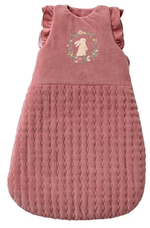 VERTBAUDET Gigoteuse hiver manches longues amovibles LAPIN ENCHANTÉ vieux rose 0/6M