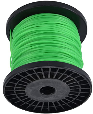 AMONIDA Ligne de -Herbe Ronde Haute efficacité de 2 Mm pour, Ligne de Tondeuse à Gazon Verte, Matériau en Nylon, 1 Ensemble pour Les Amateurs de Jardinage (100 m / 328,1 Pieds)