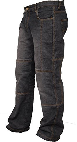 newfacelook Motorradhose Rüstungen Motorrad Hose Jeans Kommt mit Aramid verstärkt Schutzauskleidung, Blu, 36W / 30L