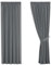 H.Versailtex Blackout Pencil Pleat Curtains Super Soft Thermal Insulated Bedroom Curtains for Nursery 46 Width x 72 Drop Dark Grey Short Curtains 2 Panels (with Two Matching Tiebacks)
