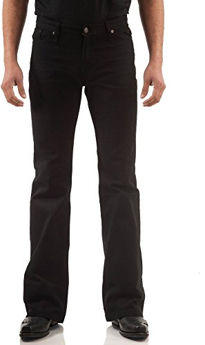Bootcut höftutsvängda byxor svart, svart, 30W x 32L