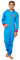 DC Comics Superman Adult Mens Onesie (Large, Blue)