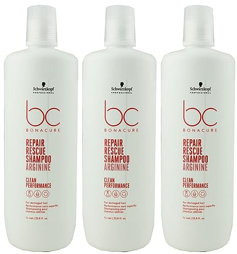 Schwarzkopf BC Repair Rescue Tiefenpflege Shampoo 3 x 1000 ml Deep Nourishing Bonacure