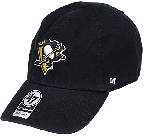 '47 Pittsburgh Penguins Black NHL Clean Up Cap - One-Size