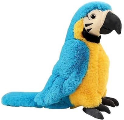 LAARNT 27cm Weicher und Bequemer Plüsch Papagei, Papagei Plüschpuppe,Plüschpuppen Plüschtiere